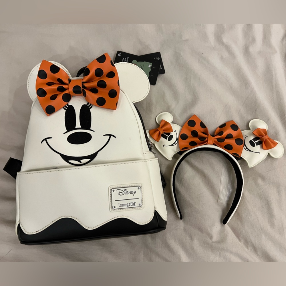 Minnie Ghost Bag & Ear Loungefly
